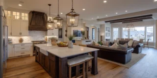 Open Kitchen Living Room Aesthetic Designs 2026