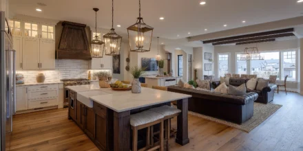 Open Kitchen Living Room Aesthetic Designs 2026