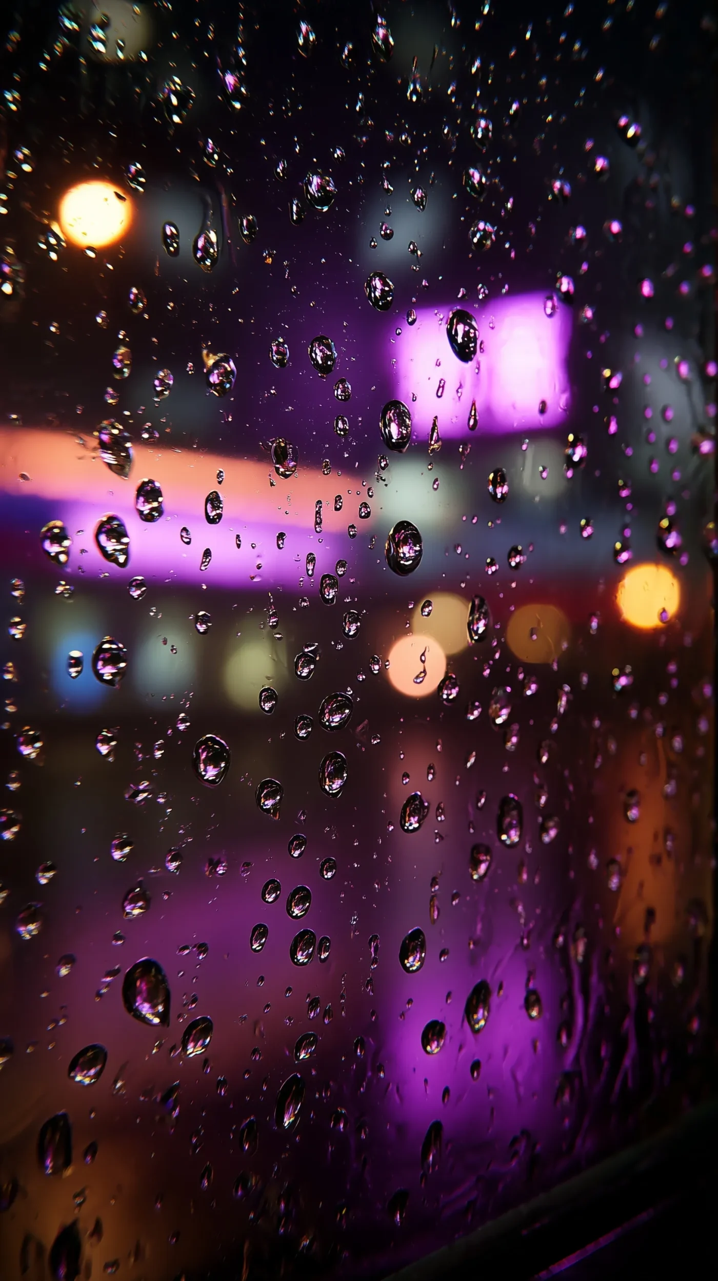 Raindrops on Glass Wallpaper iPhone (HD Collection)