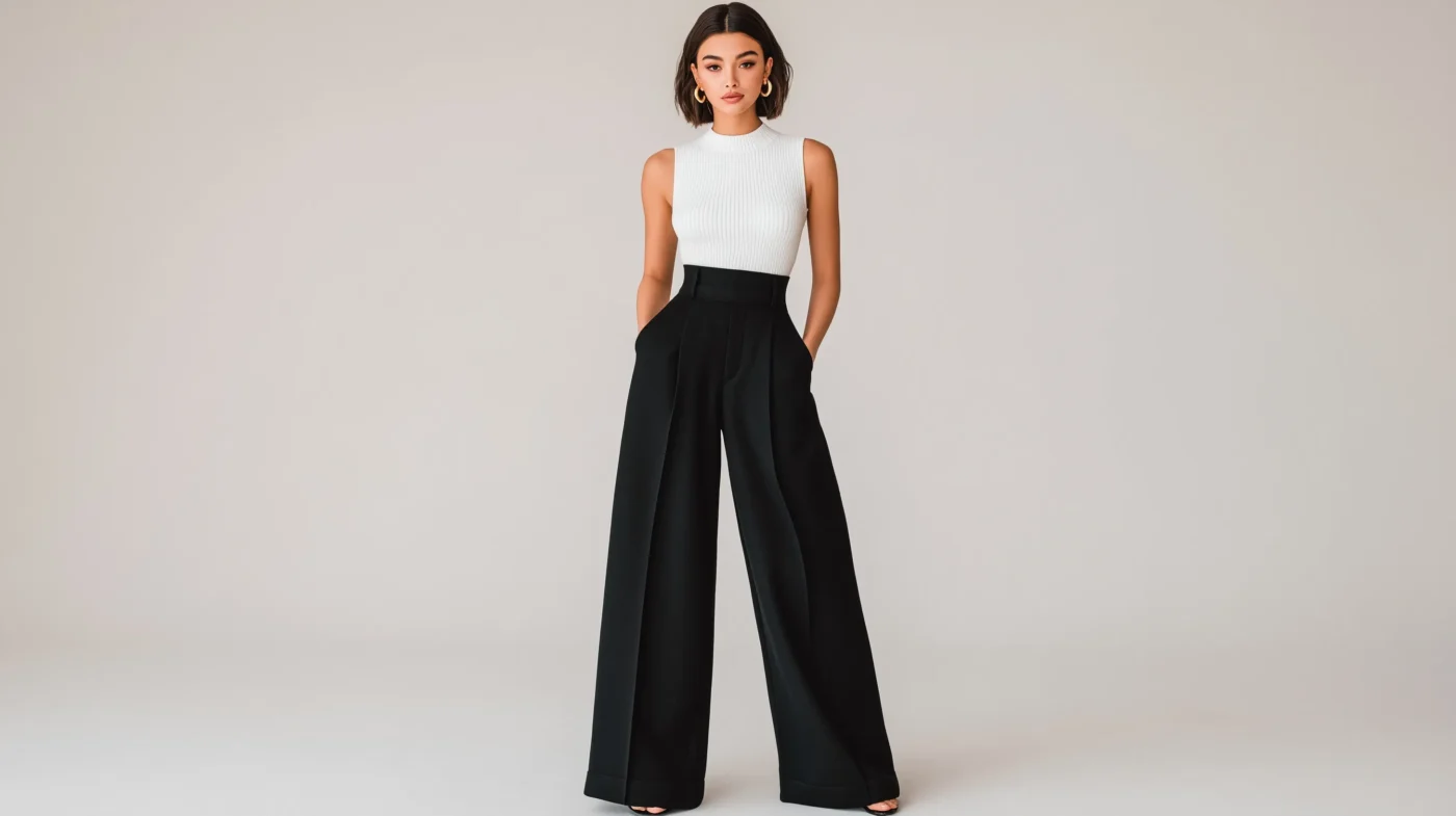 39+ Tall Women Outfit Ideas: Wide Leg Pants & Sophisticated Aesthetic Looks
