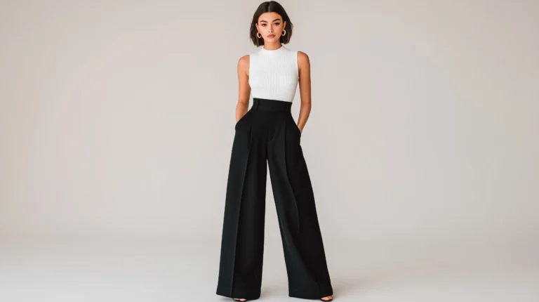 39+ Tall Women Outfit Ideas: Wide Leg Pants & Sophisticated Aesthetic Looks