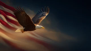 American Flag & Eagle: 39+ Majestic Bird in Flight HD Images