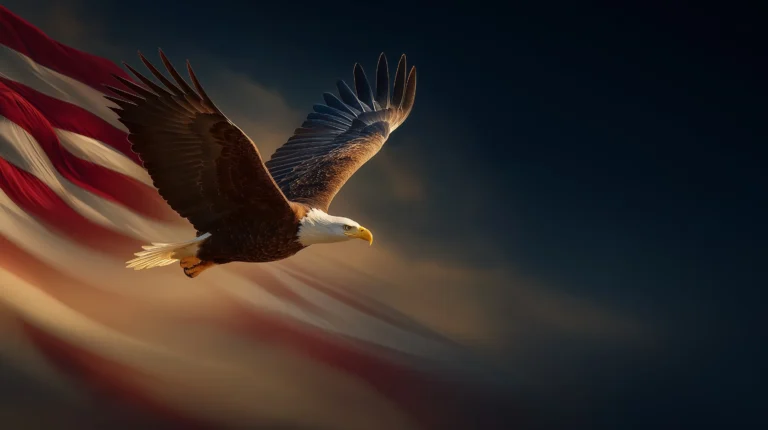 American Flag & Eagle: 39+ Majestic Bird in Flight HD Images