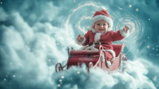 25+ Adorable AI Baby Santa Images for Christmas