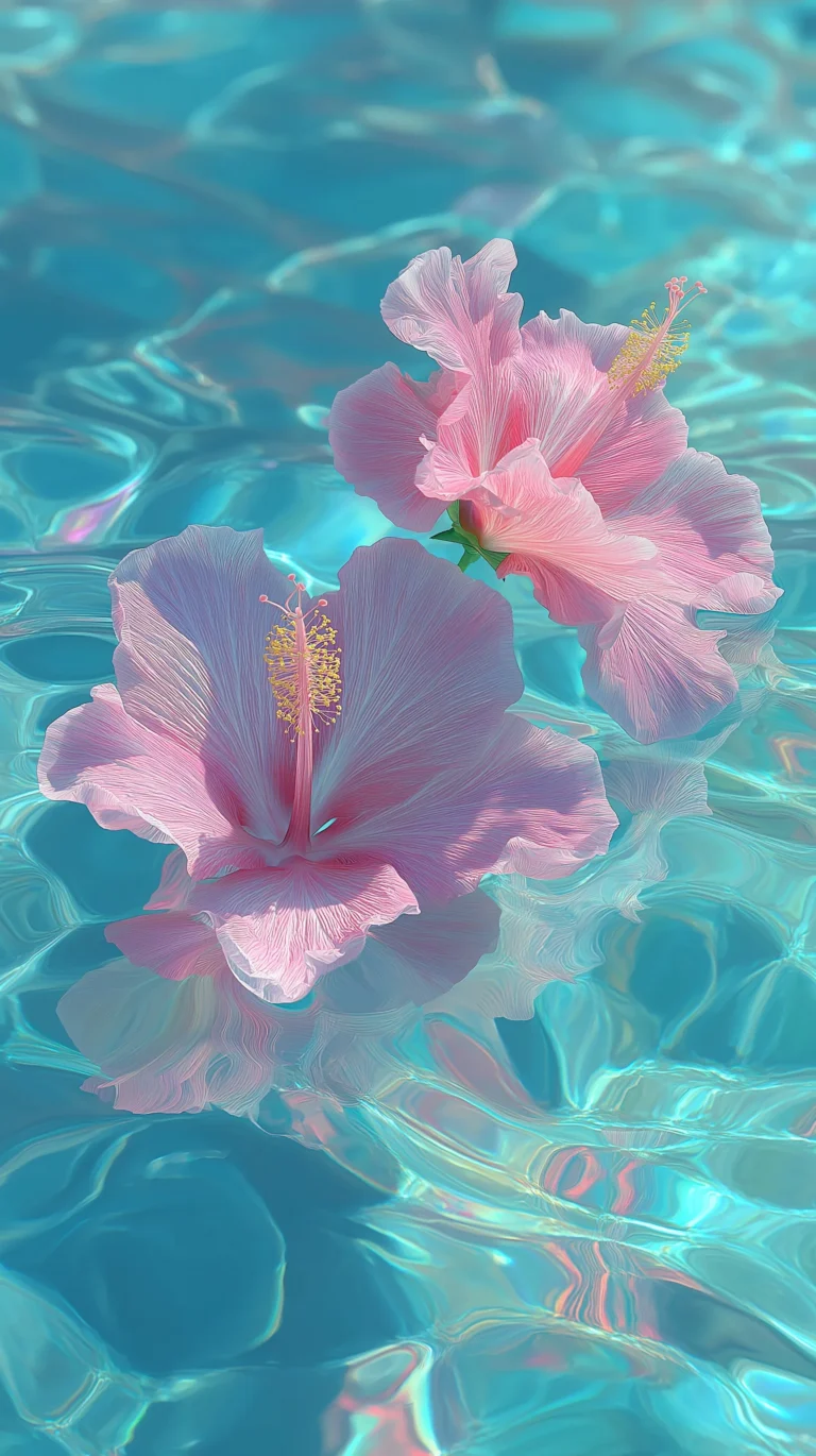 45+ Bright Hibiscus Flower Mobile Wallpapers for iPhone & Android