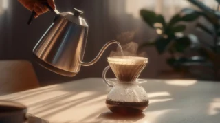 37+ Images of Pouring from Gooseneck Kettle into Pour Over Coffee