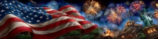 USA Flag & Fireworks: 19+ Night Sky HD Celebration Shots