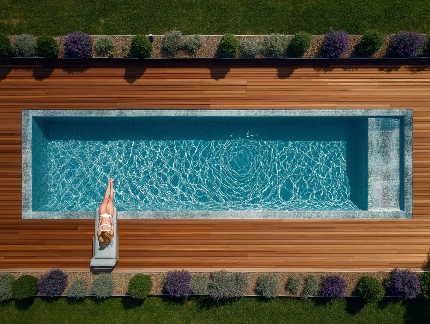 71 Clever Small Backyard Geometric Pool Design Ideas